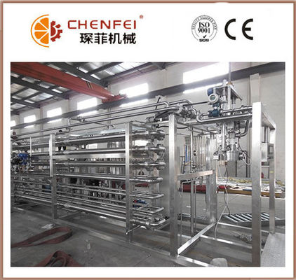 Nước ép 6T / ngày Mứt ống trong máy tiệt trùng ống 304 Chất liệu thép không gỉ